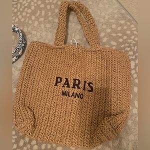 New Raffia Beach Tote Paris Bag handbag